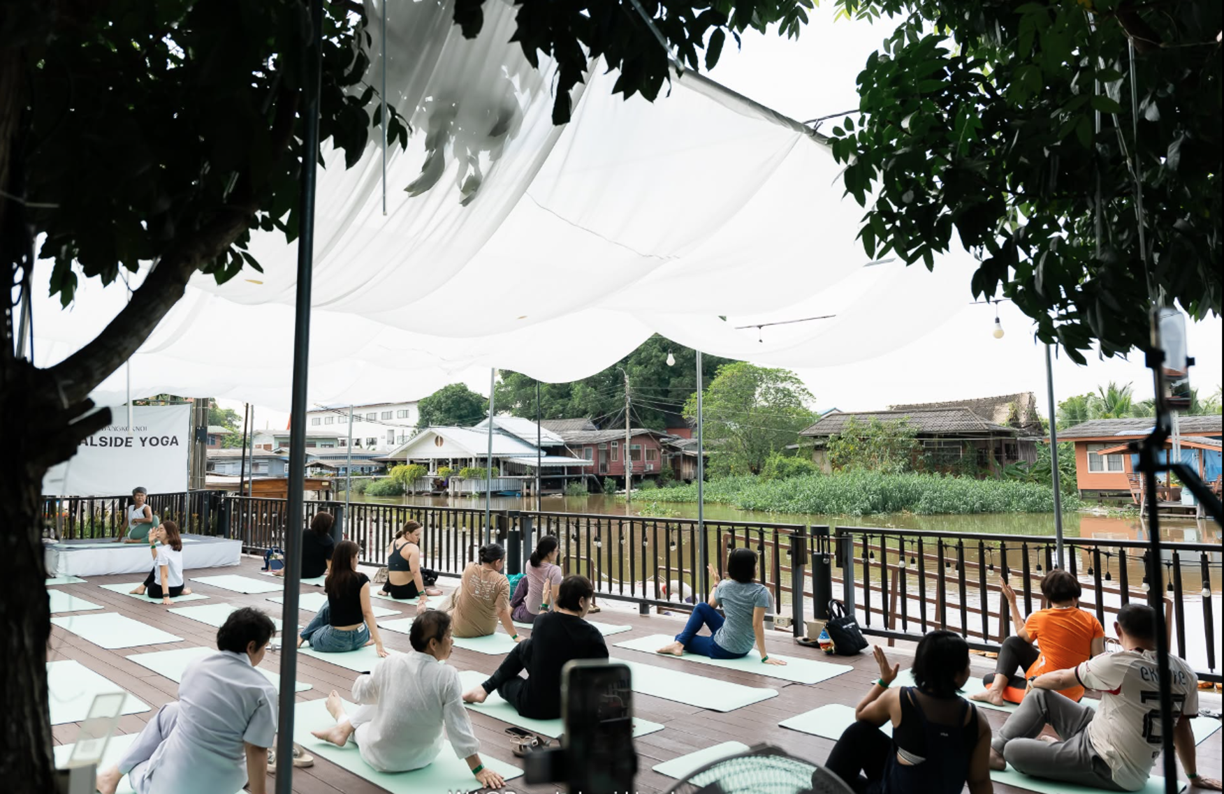 Canal-Side Yoga at Palace Wellness